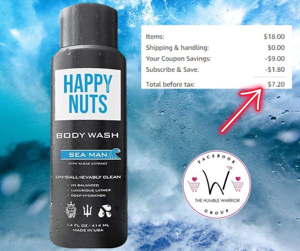 HAPPY NUTS Sea Man Body and Nut Wash