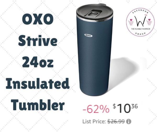OxO Strive 24oz Insulated Tumbler with Sliding Lid