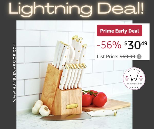 Farberware 15-Piece Triple Riveted Knife Block Set