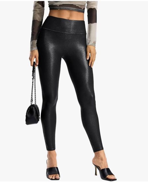 Santiny faux leather leggings
