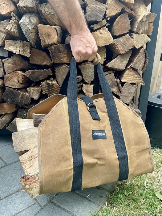 firewood canvas tote