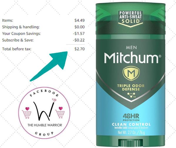 Mitchum Men’s Deodorant, Antiperspirant Stick