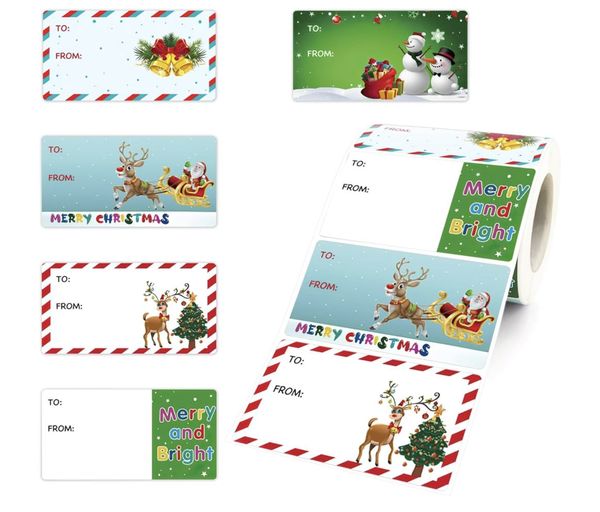 self adhesive gift tags