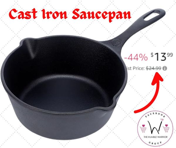 Victoria Cast Iron Saucepan