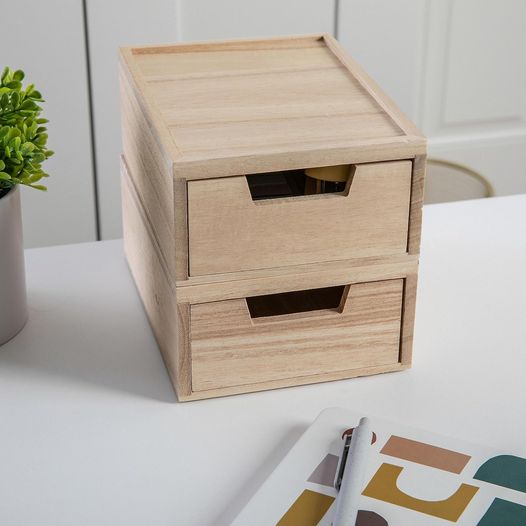 Stackable Wooden Storage Boxes