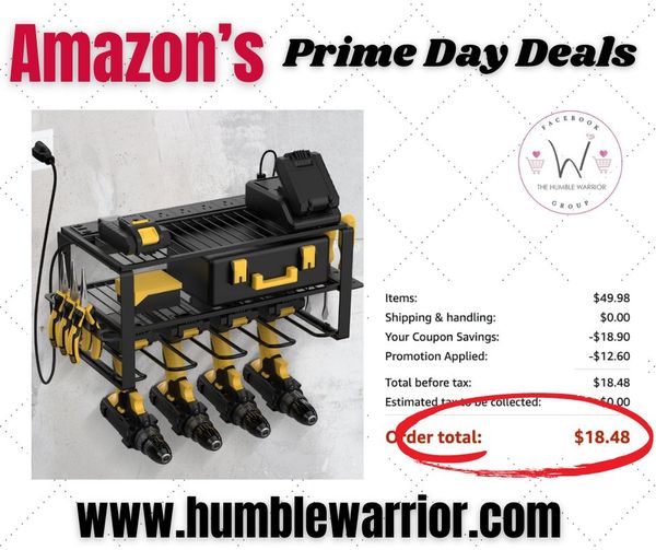 Power Tool Organizer with Charging Station