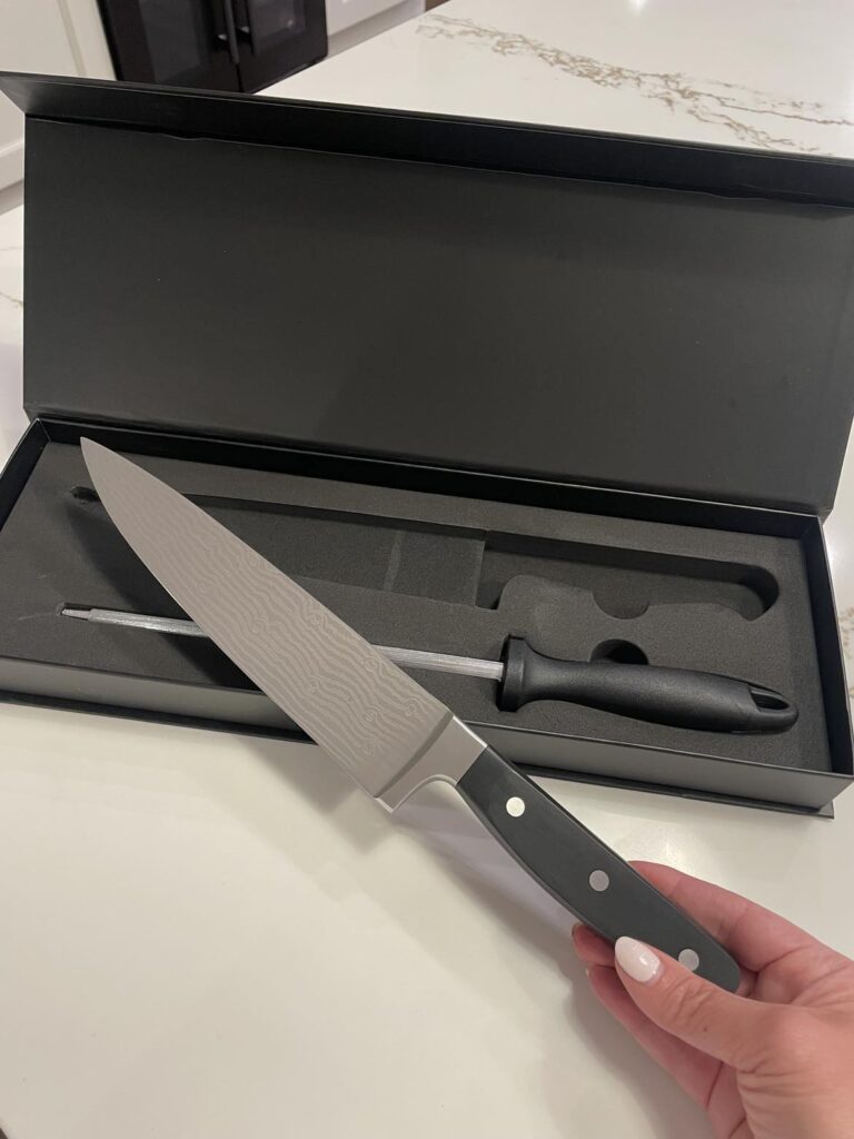Chef Knife with honing steel