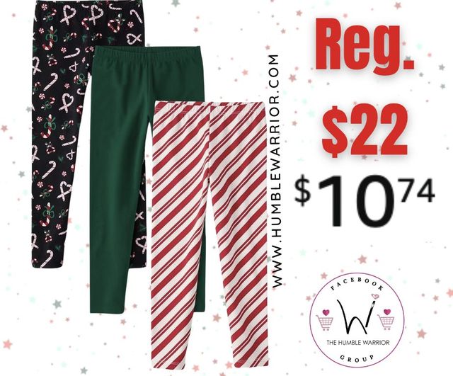 Children’s Place Girls’ Assorted Everyday Pull on Leggings