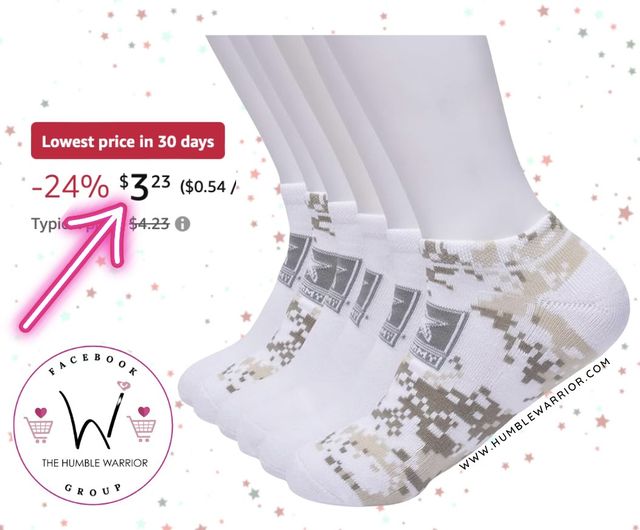U.S. Army Women’s Digi Camo Hc No Show Socks