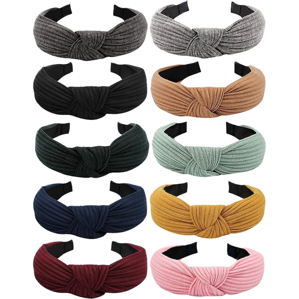 10 pack of knotted headbands