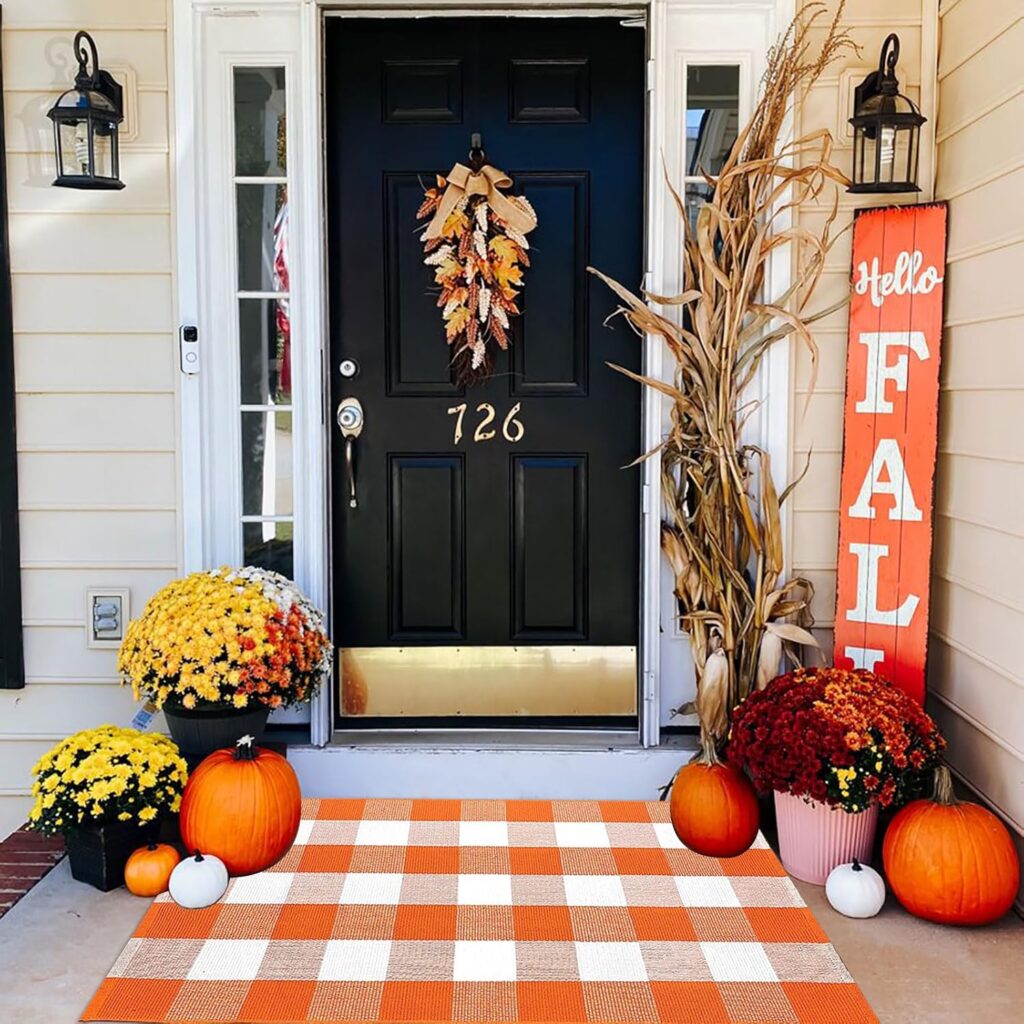 Buffalo Plaid Outdoor Rug!