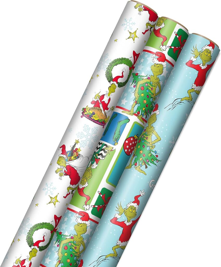Grinch Wrapping Paper!