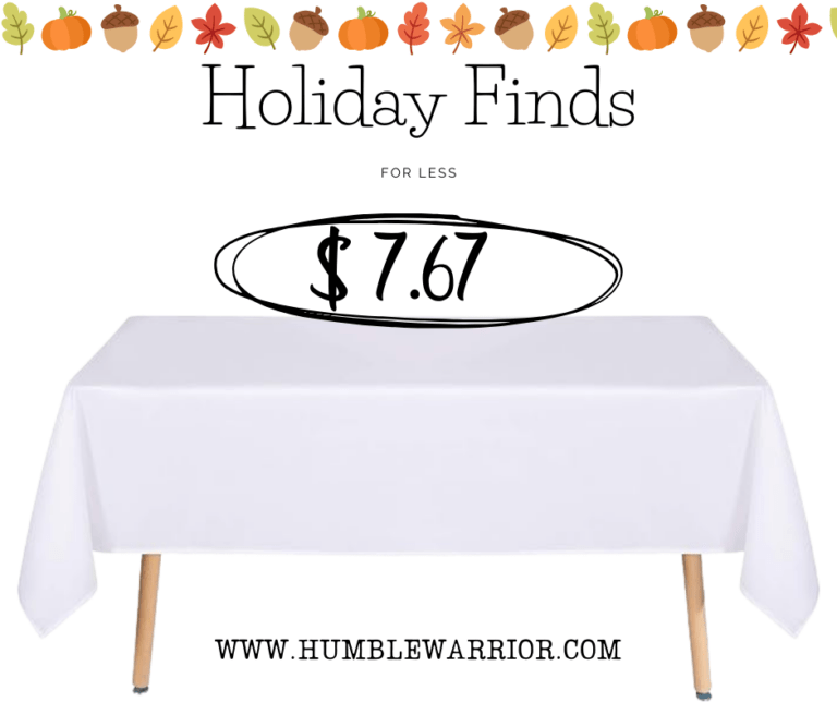A tablecloth for the holidays that won’t break the bank