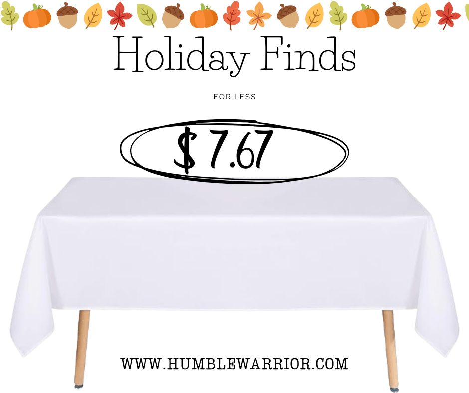 A tablecloth for the holidays that won’t break the bank