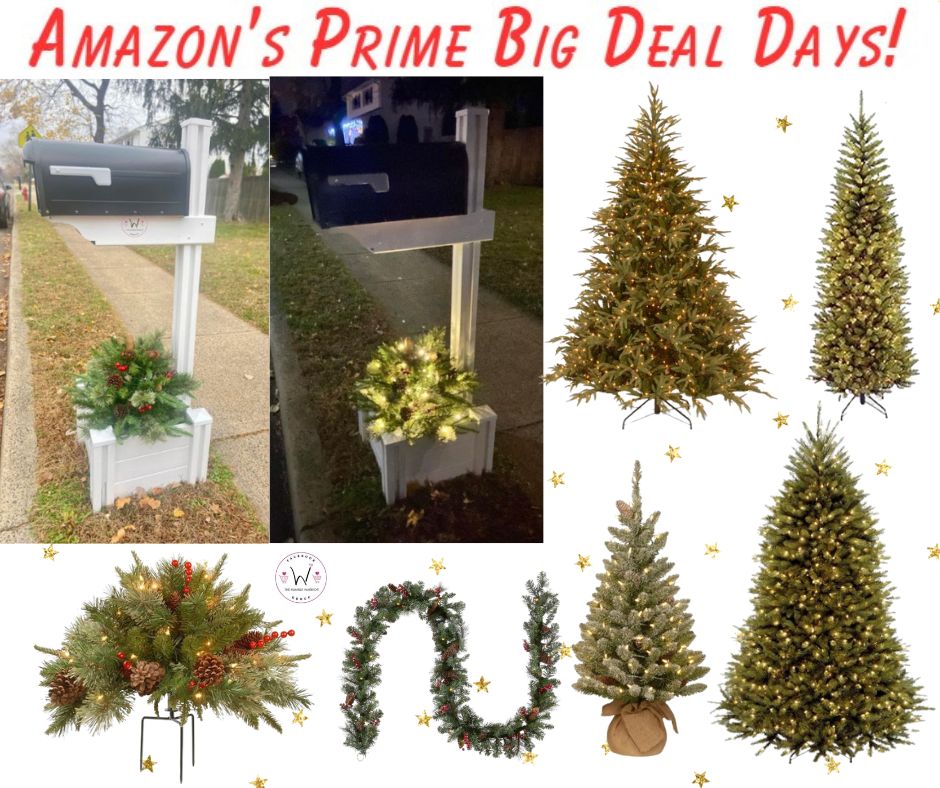 National Tree Company Pre-Lit Artificial Full Christmas Trees, Urn Filler and Garlands!