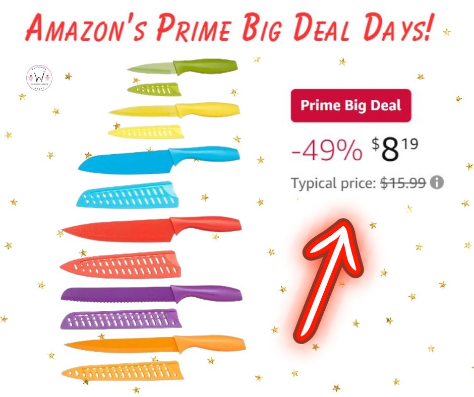Amazon Basics Color-Coded Kitchen 12-Piece Knife Set!