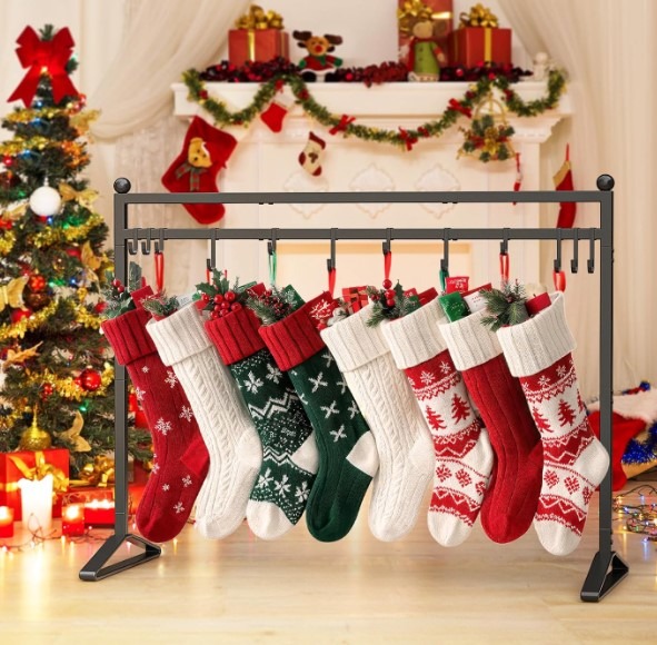 Freestanding Christmas Stocking Holder Stand!