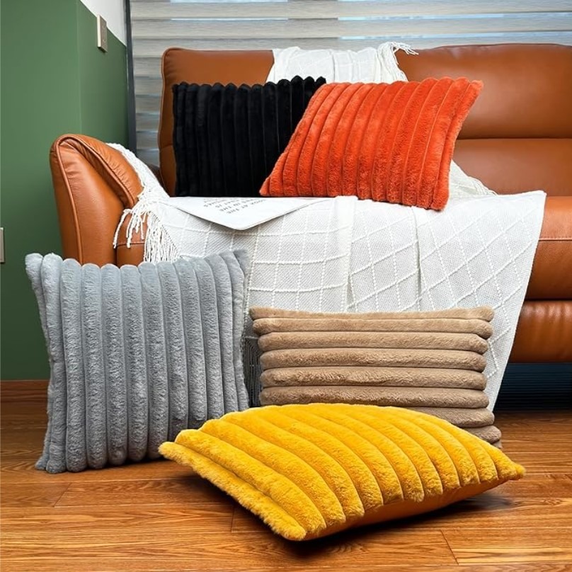 Faux Fur Throw Pillow Covers!