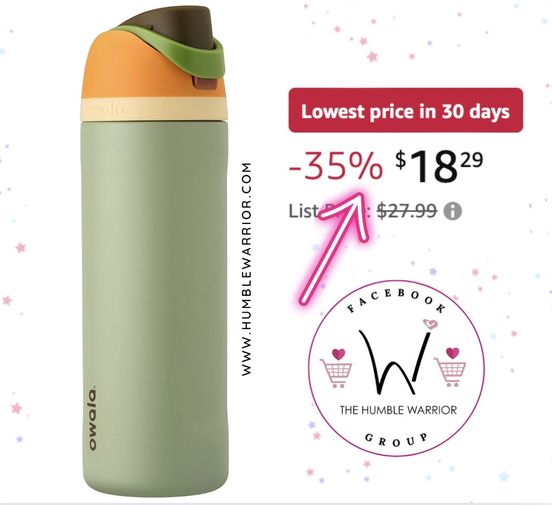 Owala FreeSip Insulated Stainless Steel Water Bottle