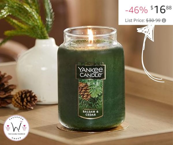 Yankee Candle Balsam & Cedar Scented