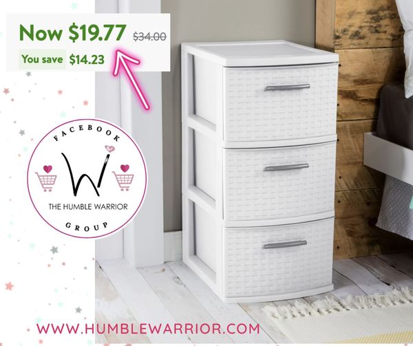 Sterilite 3 Drawer Weave Tower!