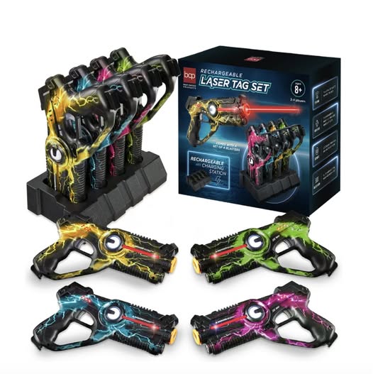 Set of 4 Rechargeable Laser Tag Blasters
