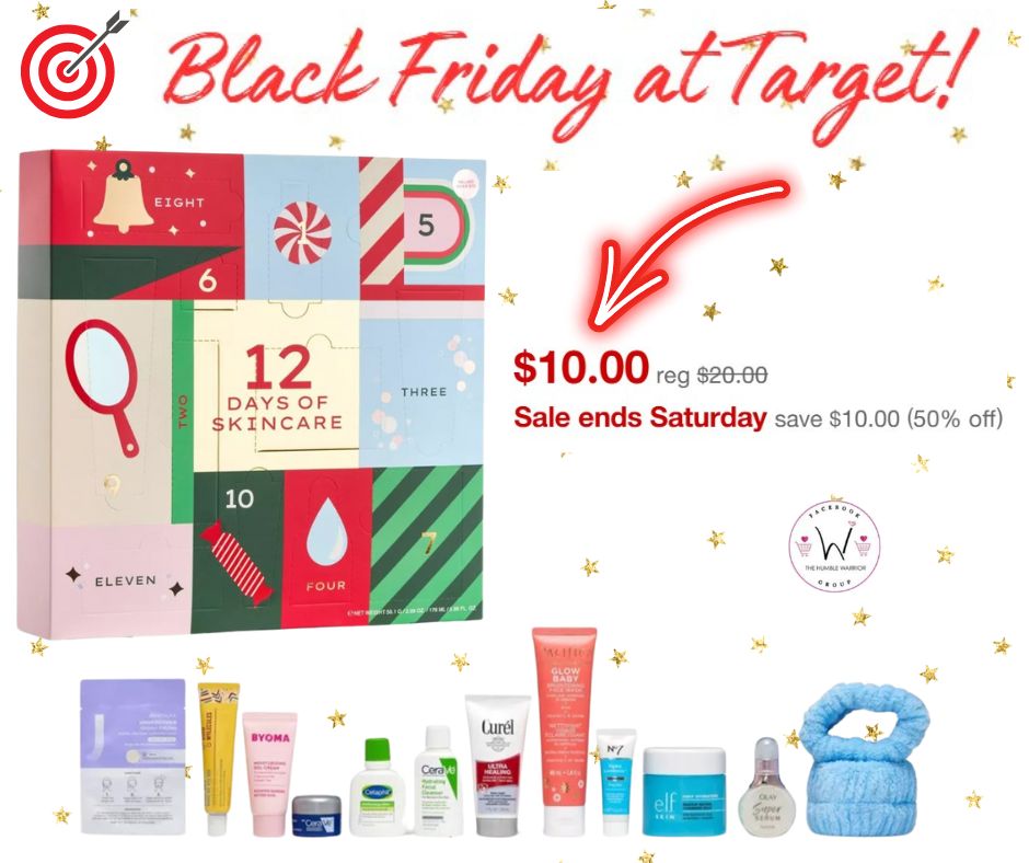 12 Pcs Skincare Advent Calendar Gift Set!