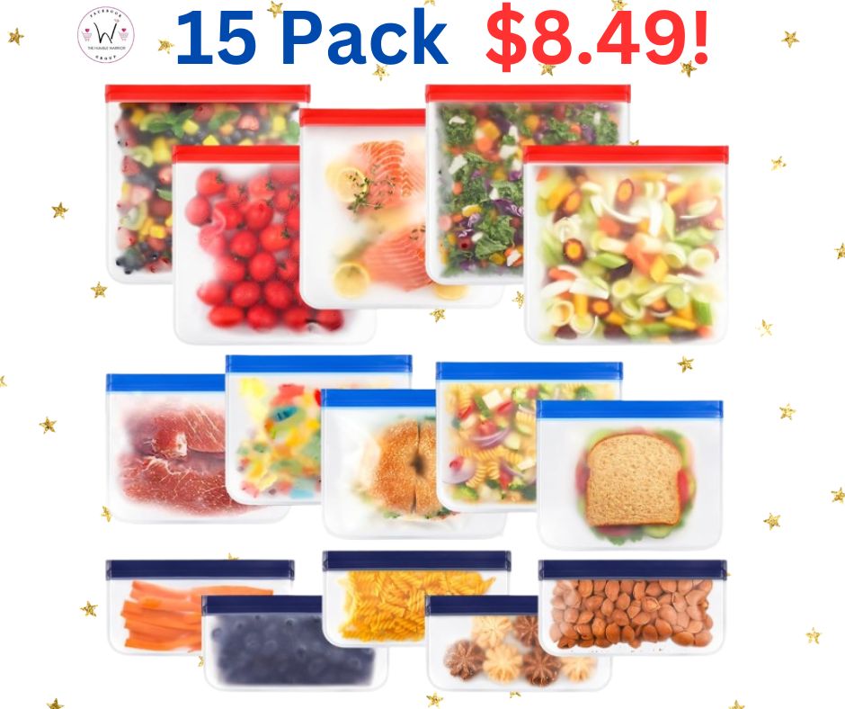 Reusable food storage bags!