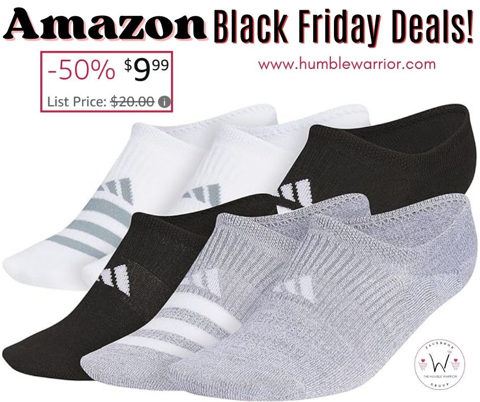 6 pack no-show adidas socks