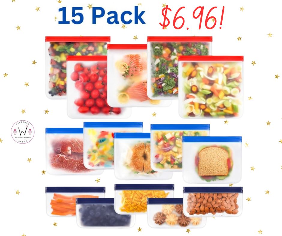 Reusable food storage bags!