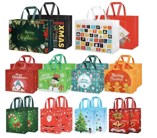 set of 20 holiday totes
