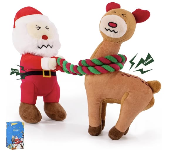 UNISE Christmas Dog Toys