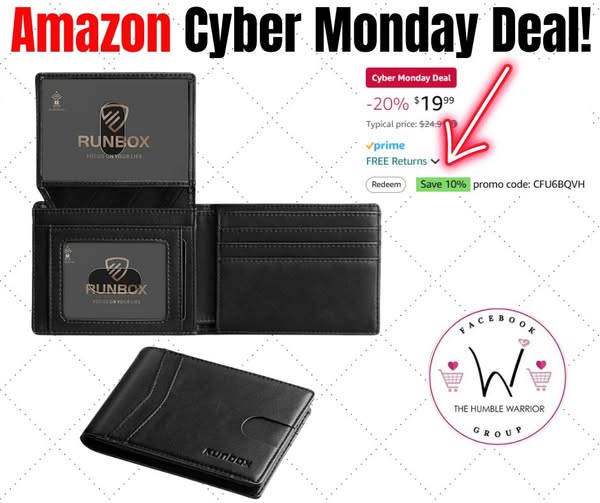 RUNBOX Slim Leather Wallet for Men