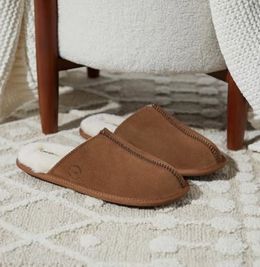 Men’s Genuine Suede Indoor Outdoor Comfort Memory Foam Bradford Scuff