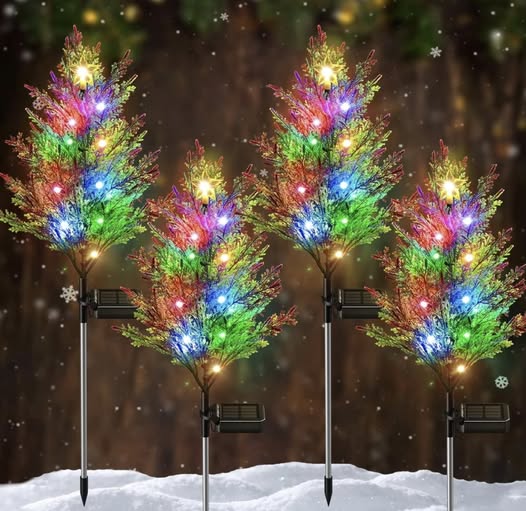 solar pathway holiday trees