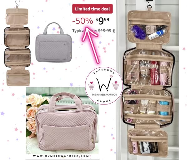 BAGSMART Travel Toiletry organizer