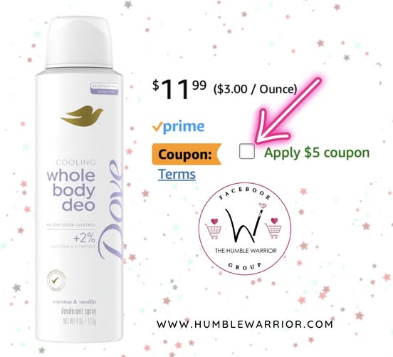 Dove Whole Body Spray Deodorant