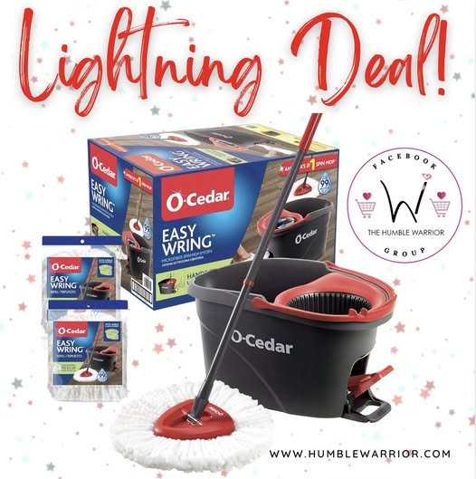 O-Cedar EasyWring Microfiber Spin Mop & Bucket Floor Cleaning System