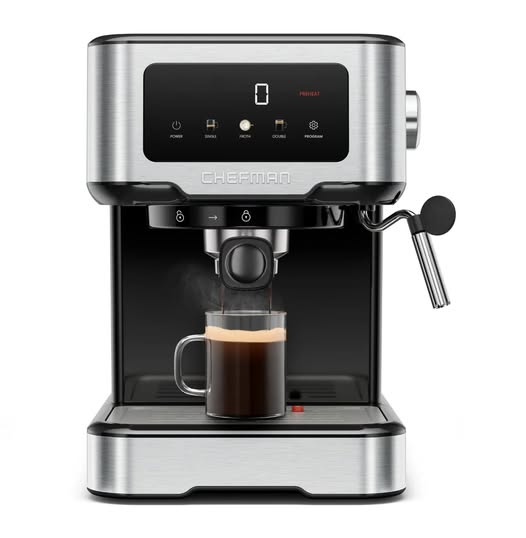 Chefman CraftBrew 15-Bar Espresso Machine