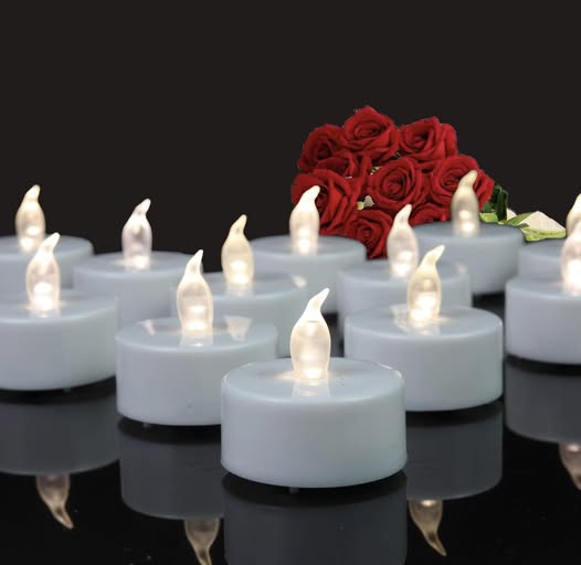 Set of 24 flameless tea lights!