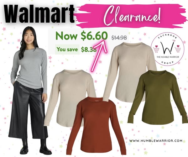Time and Tru Women’s Thermal Top