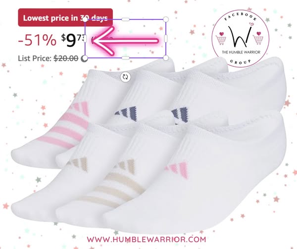 adidas Women’s Superlite 3.0 Super No Show Athletic Socks
