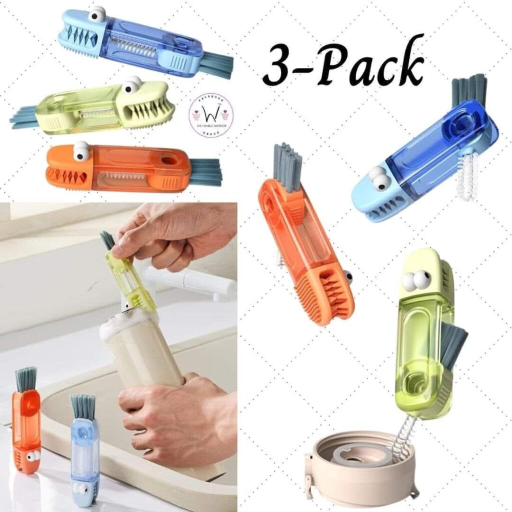 3-in-1 Cup Lid Cleaning Brush Set