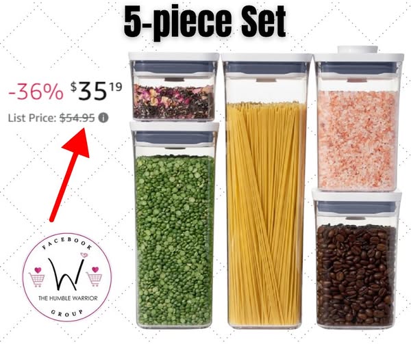 OXO Good Grips 5-Piece POP Container Set