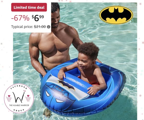Batman Batmobile Inflatable Water Boat Vehicle!