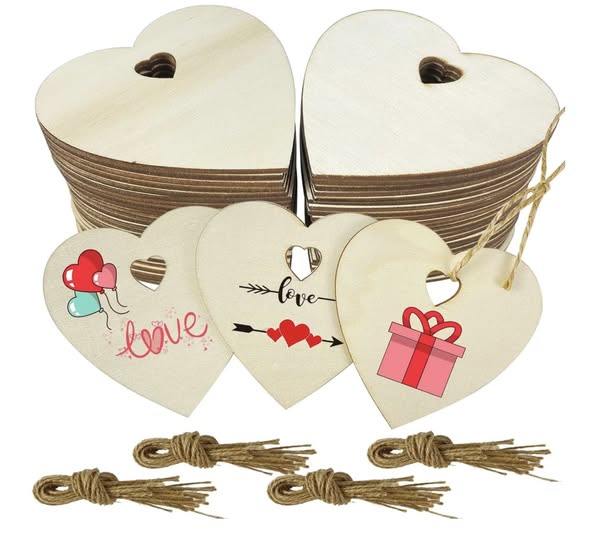 wooden heart cut outs!