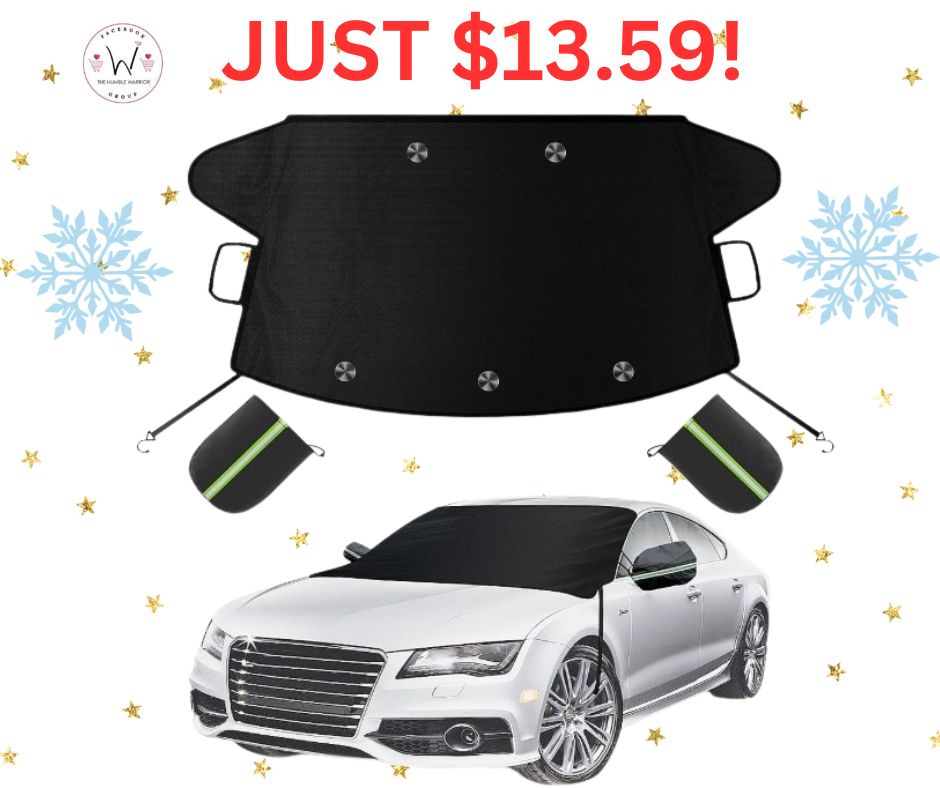 Windshield snow and ice cover for most cars and SUV!