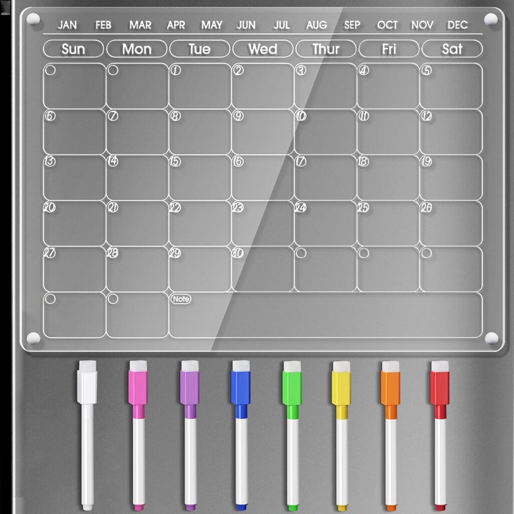 Magnetic Acrylic Calendar