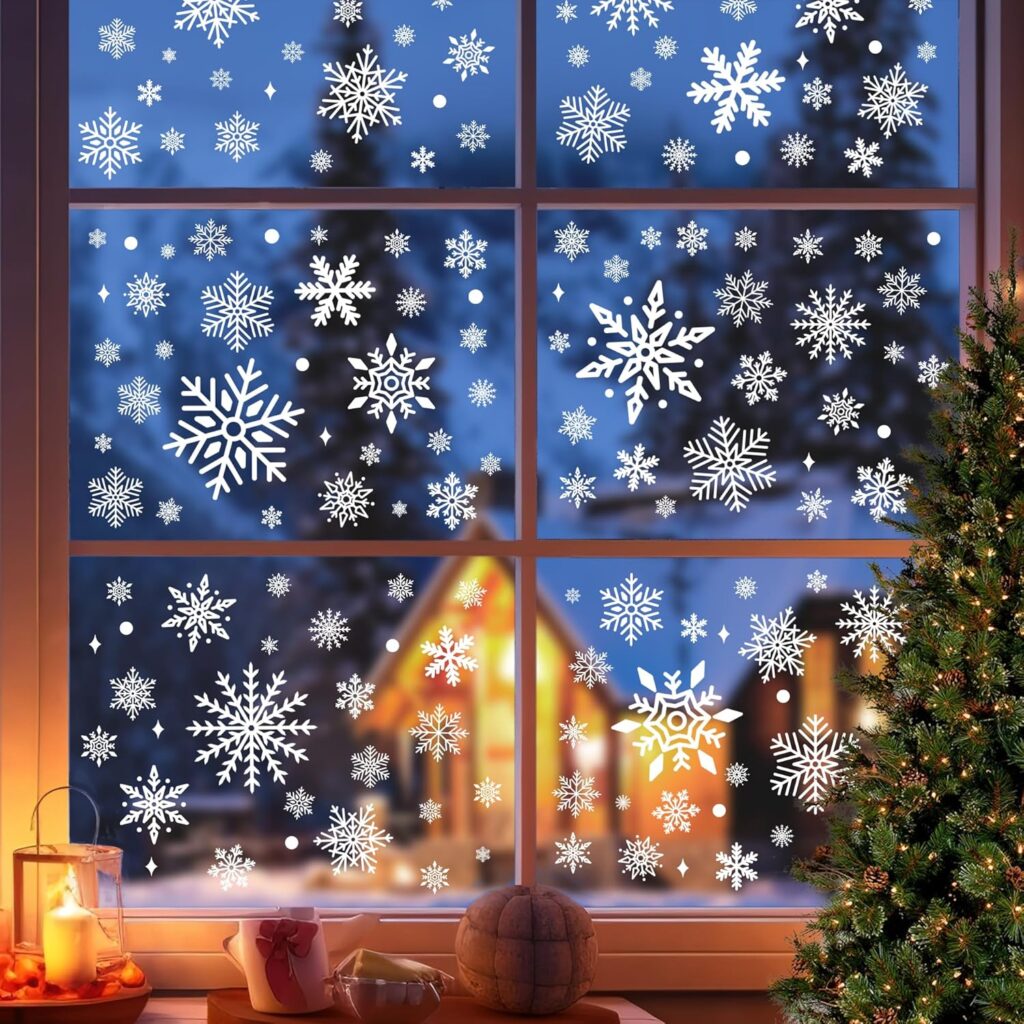 335 pcs Christmas Window Clings