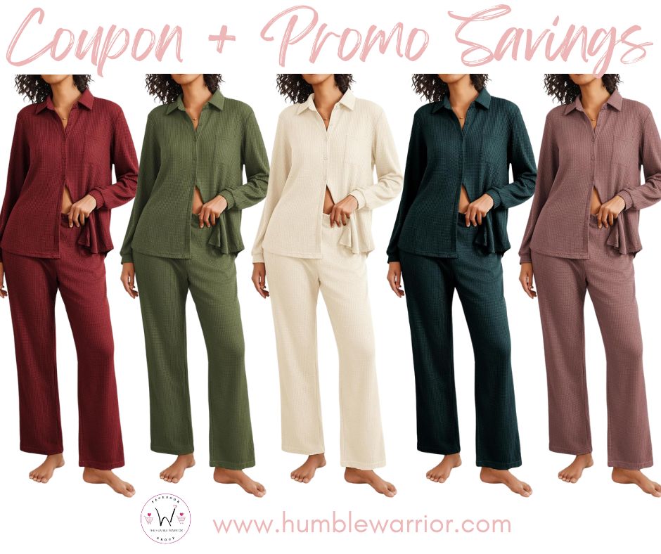 Waffle Knit Pajama Set